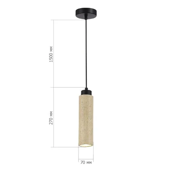 ST LUCE SL1194.403.01 Светильник подвесной ST-Luce Черный/Бежевый GU10 1*5W 4000K, изображение 4