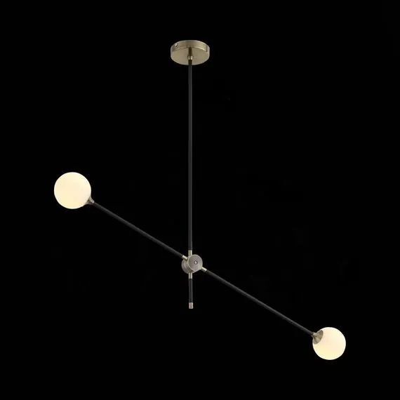 ST LUCE SL429.403.02 Светильник подвесной ST-Luce Черный, Золото/Белый G9 2*5W, изображение 3