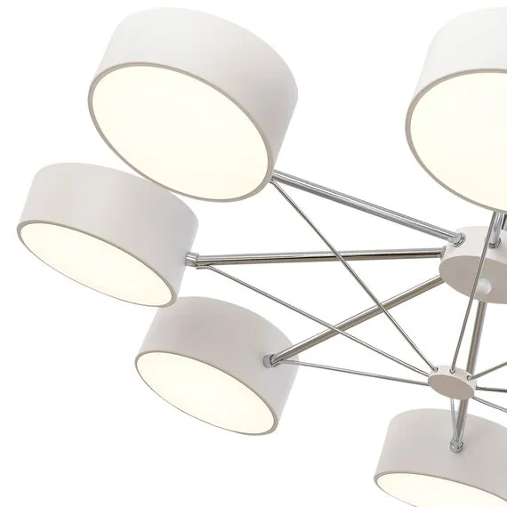 EVOLUCE SLE6005-502-08 Светильник потолочный Белый, Хром/Белый LED 8*10W, изображение 5