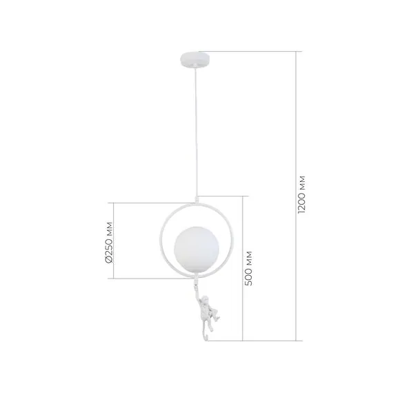 EVOLUCE SLE115113-01 Подвес Белый/Белый E27 1*60W, изображение 4