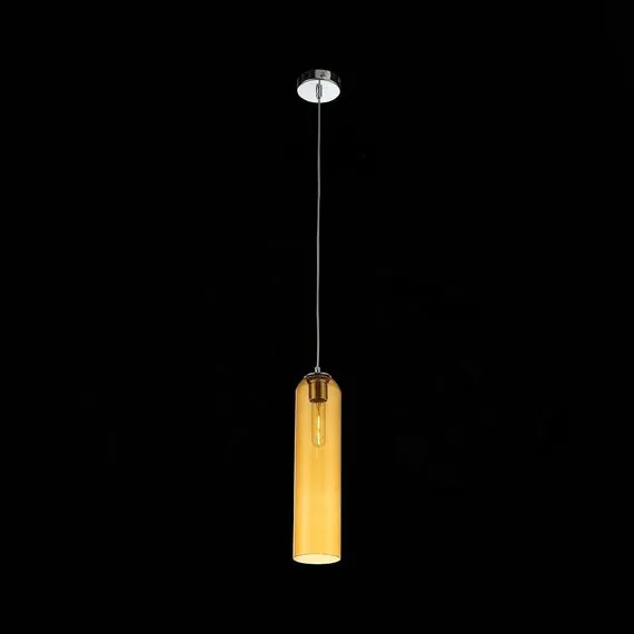 ST LUCE SL1145.193.01 Светильник подвесной ST-Luce Хром/Янтарный E27 1*60W, изображение 4