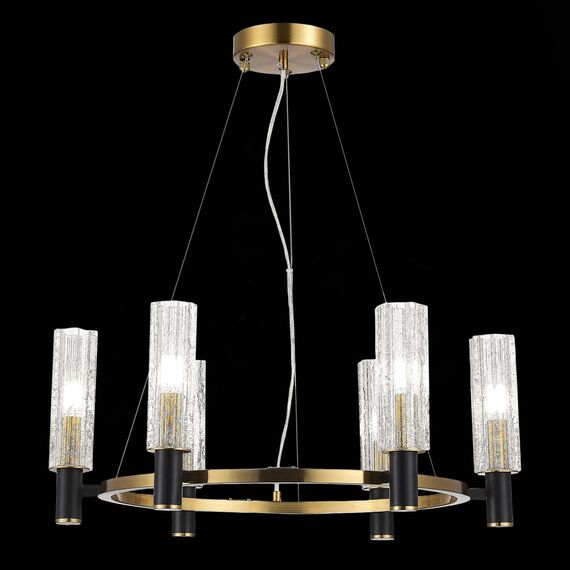 ST LUCE SL1238.303.06 Люстра подвесная ST-Luce Латунь/Кракелированное стекло E14 6*40W, изображение 3