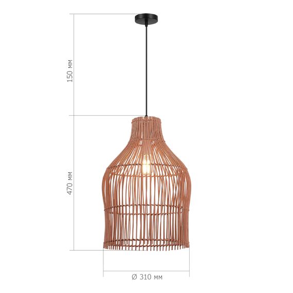 ST LUCE SL1513.513.01 Светильник подвесной ST-Luce Белый/Розовый E27 1*40W, изображение 3