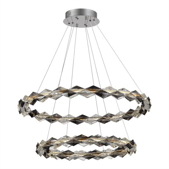 ST LUCE SL6009.103.02 Люстра подвесная ST-Luce Золотистый/Прозрачно-Дымчатый LED 1*45W 3000K, изображение 4