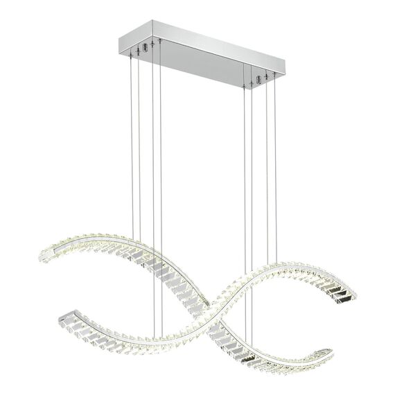 ST LUCE SL6206.103.44 Светильник подвесной ST-Luce Хром/Прозрачный LED 1*44W 3000K, изображение 3