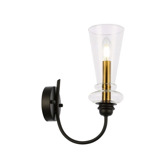 EVOLUCE SLE112401-01 Светильник настенный Черный/Прозрачный E14 1*40W, изображение 2