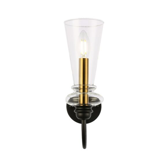 EVOLUCE SLE112401-01 Светильник настенный Черный/Прозрачный E14 1*40W, изображение 4