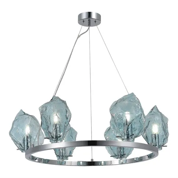 ST LUCE SL1175.113.06 Люстра подвесная ST-Luce Хром/Светло-голубой E14 6*40W, изображение 3