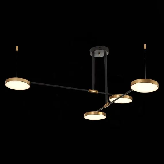 ST LUCE SL1605.403.04 Светильник подвесной ST-Luce Черный/Латунь, Белый LED 4*8,5W 3000K, изображение 2