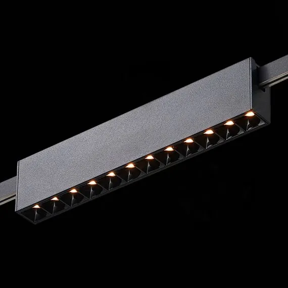 ST LUCE ST816.406.12 Магнитный трековый светильник FARM Черный LED 1*12W 3000K 609Lm Ra90 40 IP20 L232xW24xH, изображение 4