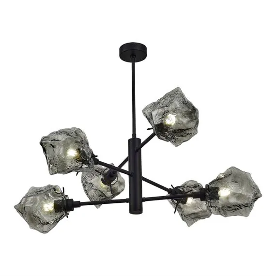 ST LUCE SL1175.402.06 Люстра потолочная ST-Luce Черный/Серо-зеленый E14 6*40W, изображение 4