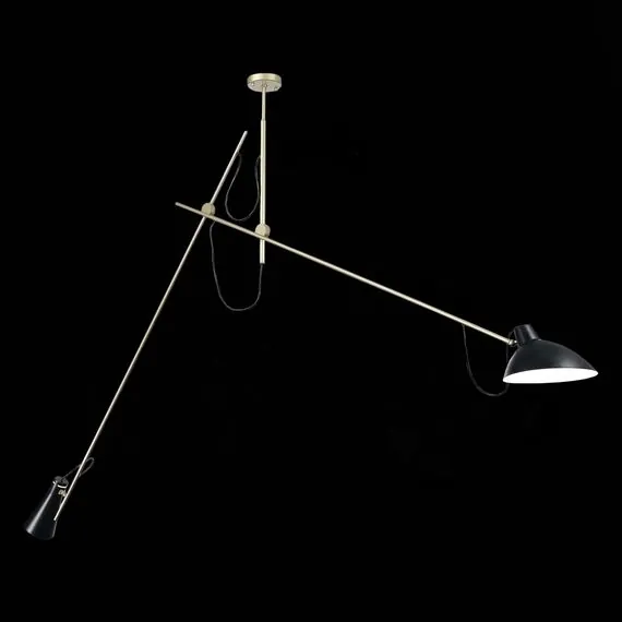 ST LUCE SL1803.203.02 Светильник подвесной ST-Luce Черный+Золото/Черный E27 2*60W, изображение 2