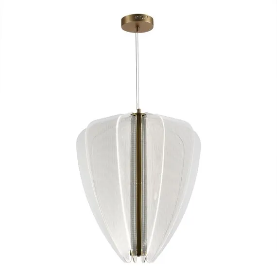 ST LUCE SL6509.213.01 Светильник подвесной ST-Luce Золотистый/Прозрачный LED 1*75W 4000K, изображение 4