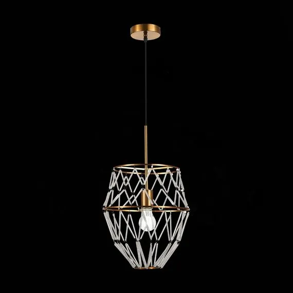 ST LUCE SL1016.213.01 Светильник подвесной ST-Luce Золотистый/Золотистый, Прозрачный E27 1*60W, изображение 3