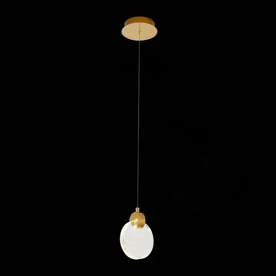 ST LUCE SL6104.203.01 Подвес ST-Luce Золотистый/Прозрачный,С пузырьками воздуха LED 1*3W 3000K, изображение 3