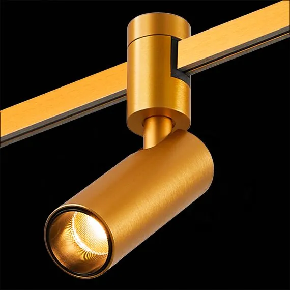 ST LUCE ST811.206.05 Магнитный трековый светильник FARM Золотистый LED 1*5W 3000K 350Lm Ra90 60 IP20 D35xH10, изображение 8