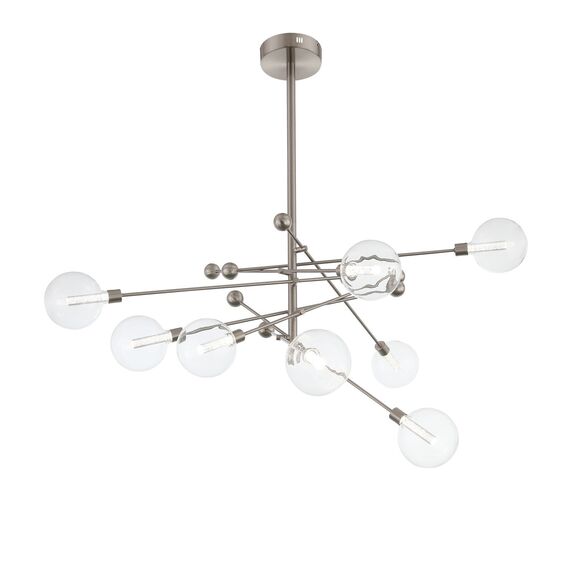 ST LUCE SL377.342.08 Люстра потолочная ST-Luce Никель/Прозрачный LED 8*4,5W 4000K, изображение 3