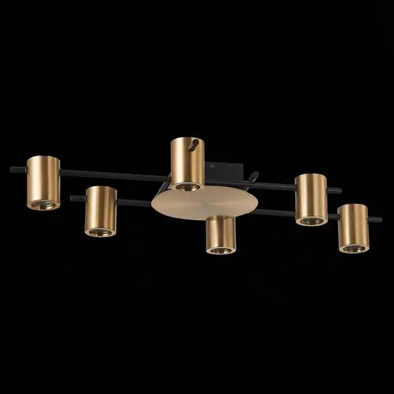ST LUCE SL1207.402.06 Светильник потолочный ST-Luce Черный/Латунь GU10 6*7W, изображение 2