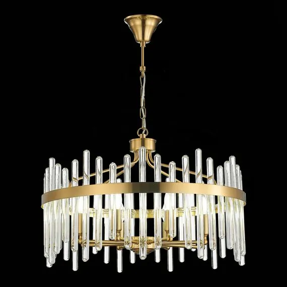 ST LUCE SL1167.303.08 Светильник подвесной ST-Luce Латунь/Латунь, Прозрачный E14 8*40W, изображение 3