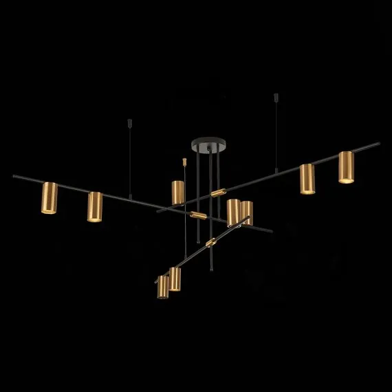 ST LUCE SL1206.402.09 Светильник потолочный ST-Luce Черный/Латунь GU10 9*7W, изображение 2