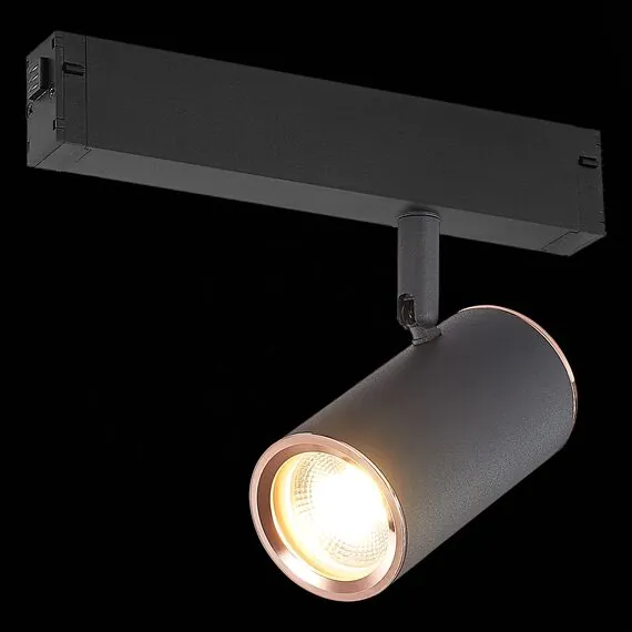 ST LUCE ST504.426.01 Светильник трековый Черный GU10 1*50W  IP20 L104xW54xH111 180-240V Без ламп, изображение 3