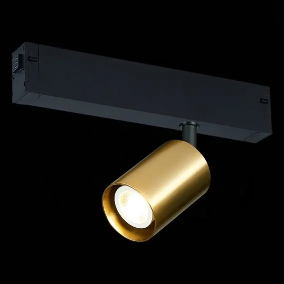 ST LUCE ST505.206.01 Светильник трековый Золотистый GU10 1*50W  IP20 L82xW70xH172 180-240V Без ламп, изображение 3