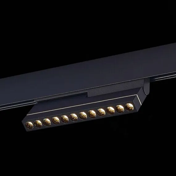 ST LUCE ST805.436.12 Магнитный трековый светильник Черный LED 1*12W 3000K 450Lm Ra>90 36° IP20 L220xW22xH117, изображение 3