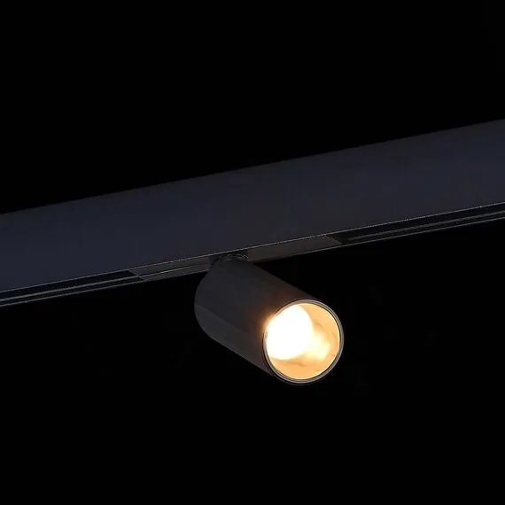 ST LUCE ST807.436.12 Магнитный трековый светильник Черный LED 1*12W 3000K 550Lm Ra>90 IP20 D50xH173 48VV, изображение 4
