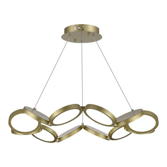ST LUCE SL6508.203.01 Светильник подвесной ST-Luce Матово Золотистый/Белый LED 1*60W 4000K, изображение 5