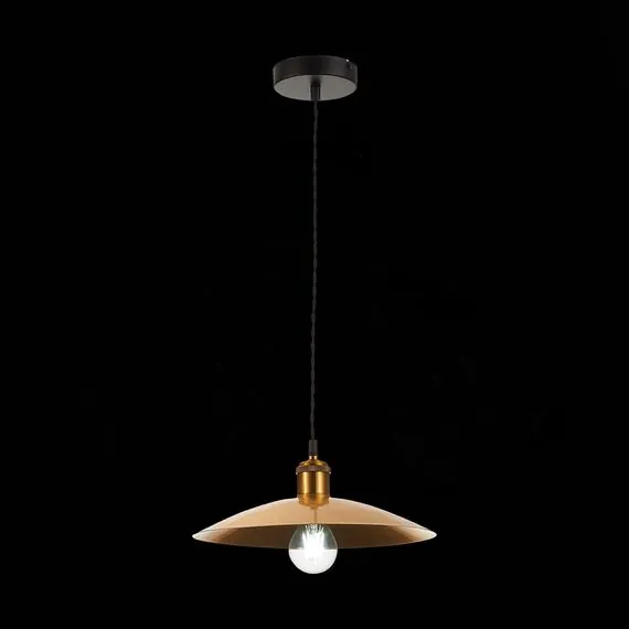 ST LUCE SL1017.203.01 Светильник подвесной ST-Luce Черный/Золотистый E27 1*60W, изображение 3