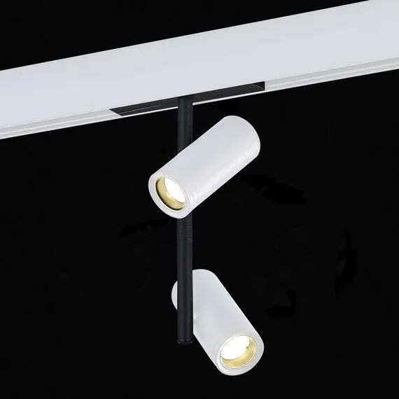 ST LUCE ST808.536.16 Магнитный трековый светильник Белый LED 1*16W 3000K 1 100Lm Ra>90 36° IP20 D45xH240 48V, изображение 6
