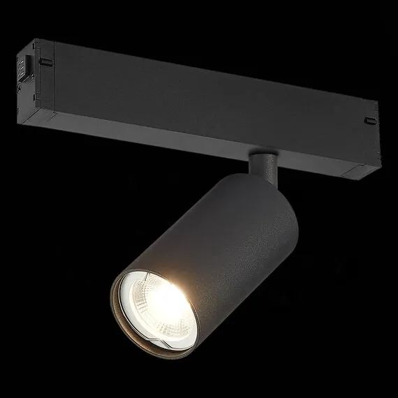 ST LUCE ST503.406.01 Светильник трековый Черный GU10 1*50W  IP20 L100xW54xH142 180-240V Без ламп, изображение 2