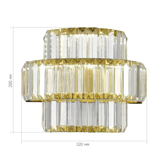 ST LUCE SL1622.311.01 Светильник настенный ST-Luce Латунь/Прозрачный LED 1*21W 4000K, изображение 2