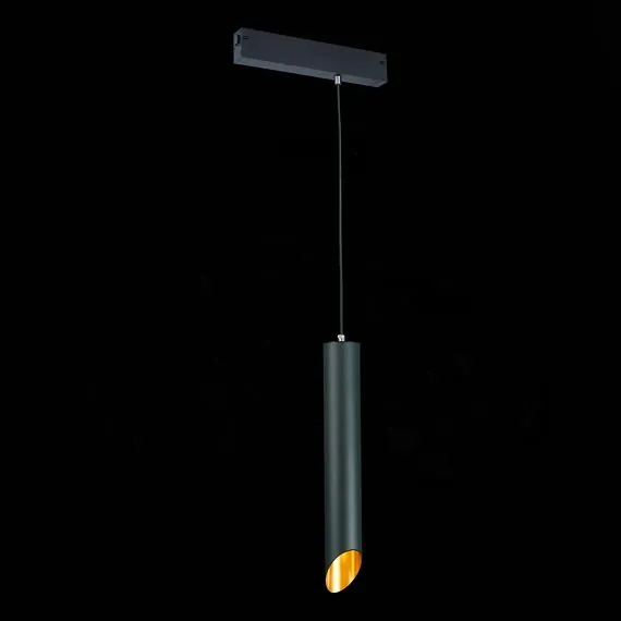 ST LUCE ST508.413.01 Светильник трековый Черный GU10 1*50W  IP20 D60xH400 180-240V Без ламп, изображение 2