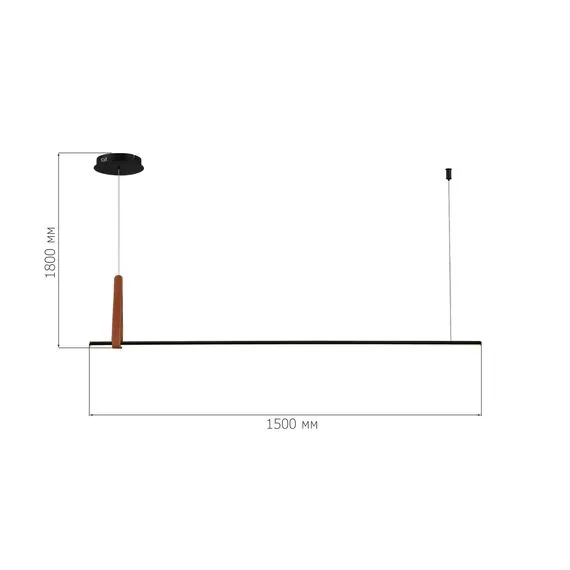 ST LUCE SL6131.403.24 Светильник подвесной ST-Luce Черный/Черный, Терракотовый LED 1*24W 4000K, изображение 3
