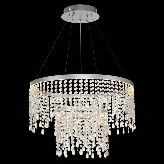 ST LUCE SL6201.103.55 Люстра подвесная ST-Luce Серебристый/Прозрачный LED 1*55W 3000K/4000K/6000K, изображение 3