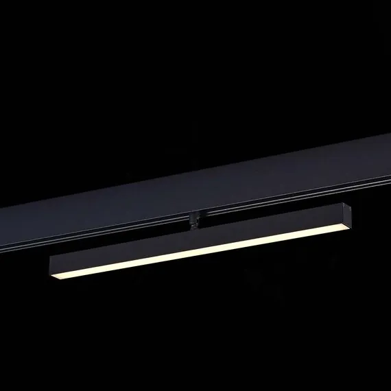 ST LUCE ST802.436.12 Магнитный трековый светильник Черный LED 1*12W 3000K 700Lm Ra>90 120° IP20 L405xW22,5xH, изображение 3