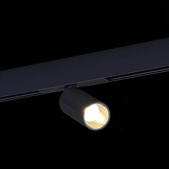 ST LUCE ST807.446.12 Магнитный трековый светильник Черный LED 1*12W 4000K 700Lm Ra>90 IP20 D50xH173 48VV, изображение 4