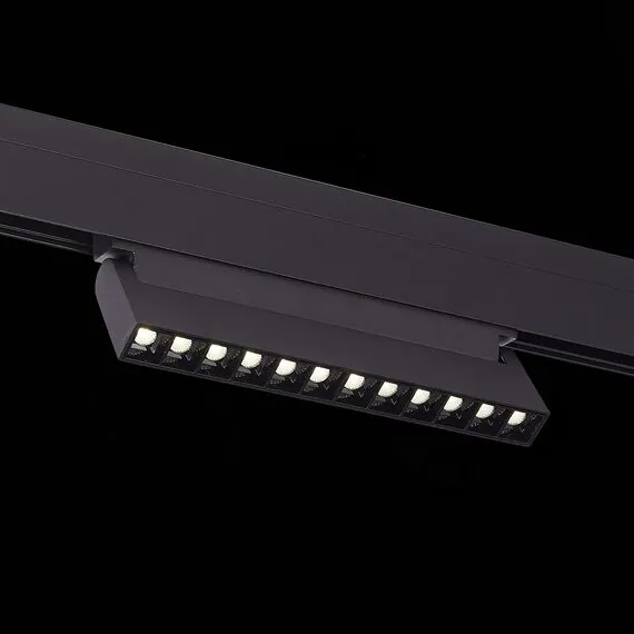 ST LUCE ST364.436.12 Магнитный трековый светильник Черный LED 1*12W 3000K 1 009Lm Ra>90 36° IP20 L219xW22xH1, изображение 5