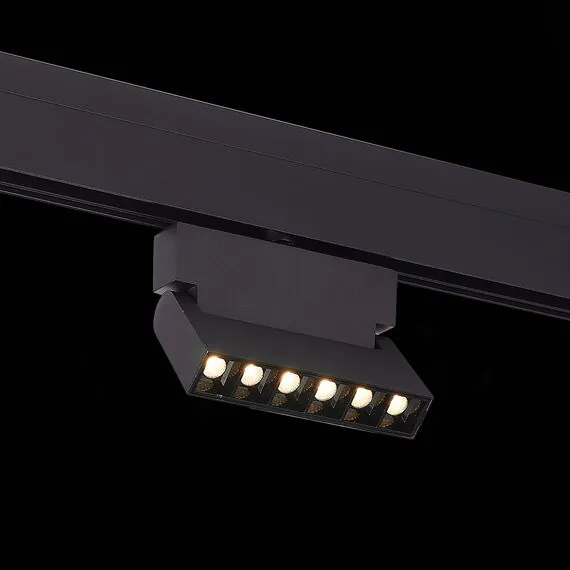 ST LUCE ST362.436.06 Магнитный трековый светильник Черный LED 1*6W 3000K 532Lm Ra>80 36° IP20 L120xW22xH134, изображение 6
