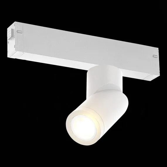 ST LUCE ST506.502.01 Светильник трековый Белый GU10 1*50W  IP20 D60xH190 180-240V Без ламп, изображение 2