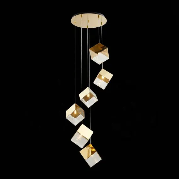 ST LUCE SL1182.203.06 Светильник подвесной ST-Luce Золотистый/Прозрачный, Золотистый G9 6*5W, изображение 3