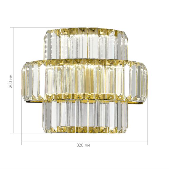 ST LUCE SL1622.311.01 Светильник настенный ST-Luce Латунь/Прозрачный LED 1*21W 4000K, изображение 2