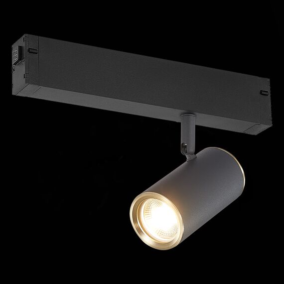 ST LUCE ST504.436.01 Светильник трековый Черный GU10 1*50W  IP20 L104xW54xH111 180-240V Без ламп, изображение 2