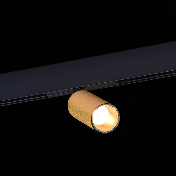 ST LUCE ST807.236.12 Магнитный трековый светильник Золотистый LED 1*12W 3000K 500Lm Ra>90 IP20 D50xH173 48VV, изображение 3