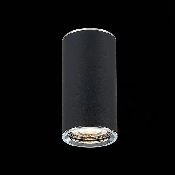 ST LUCE ST111.407.01 Светильник потолочный Черный GU10 1*50W  D54xH105 220V Без ламп, изображение 2