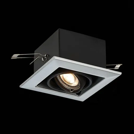 ST LUCE ST250.148.01 Светильник встраиваемый. Черный GU10 1*50W  L126xW126xH70 220V Без ламп, изображение 3