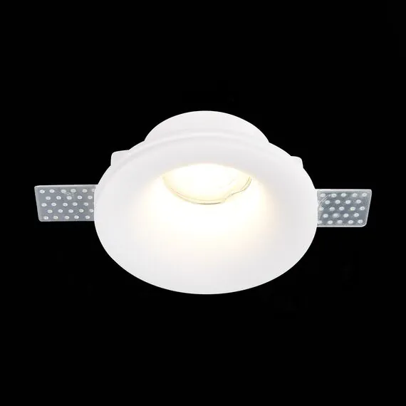 ST LUCE ST254.318.01 Светильник встраиваемый. из гипса Белый GU10 1*50W  IP20 D120xH50 180-240V Без ламп, изображение 2