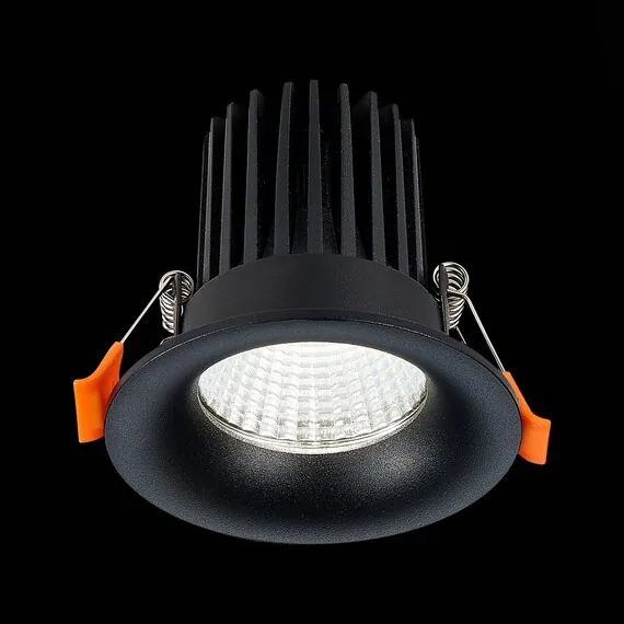 ST LUCE ST703.438.10 Светильник встраиваемый. Черный LED 1*10W 3000K 900Lm Ra>90 38° IP20 D85xH75 170-240V, изображение 5