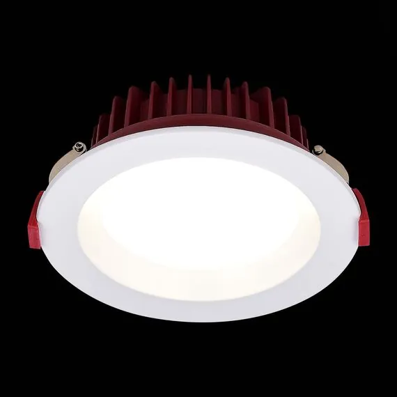 ST LUCE ST752.538.12 Светильник встраиваемый. Белый LED 1*12W 3000K 960Lm Ra80 100° IP44 D115xH47 100-240VV, изображение 3